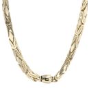 14ct Yellow Gold Monaco Rey Plain Lock Fancy Chain 22"