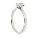 18ct White Gold 0.50ct Oval Cut Diamond Solitaire Ring