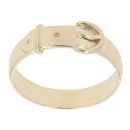 9ct Yellow Gold Plain Buckle Ring