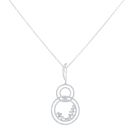 18ct White Gold 1.10ct Brilliant Cut Diamond Pendant And Chain 16"