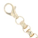 9ct Yellow Gold Patterned and Plain Belcher Bracelet 10"