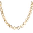9ct Yellow Gold Plain and Patterned Belcher Chain