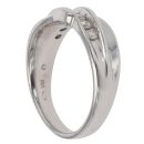 14ct White Gold 0.50ct Brilliant Cut Diamond Crossover Ring