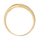 9ct Yellow Gold Amethyst and Diamond Wishbone Ring