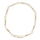 9ct Yellow Gold Fancy Bracelet 8"
