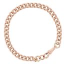 9ct Rose Gold Curb Bracelet 8"