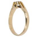 18ct Yellow Gold 0.35ct Diamond Signet Ring