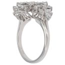 18ct White Gold 1.00ct Brilliant Cut Diamond Cluster Ring