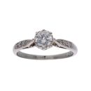 9ct Yellow Gold 0.56cts Diamond Solitaire Ring