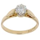 18ct Yellow Gold 0.50ct Brilliant Cut Diamond Solitaire Ring