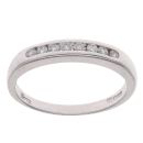 18ct White Gold 0.15ct Diamond Half Eternity Ring