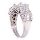18ct White Gold 1.00ct Diamond Fancy Cluster Ring