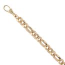 9ct Yellow Gold Fancy Bracelet 8.5"