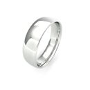18ct White Gold 6mm Slight Court Wedding Band