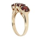 9ct Yellow Gold Three Stone Garnet Ring