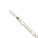 9ct Yellow Gold Figaro Bracelet 7.5"