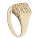 9ct Yellow Gold England Three Lions Shield Signet Ring