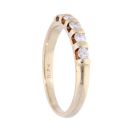 9ct Yellow Gold 5 Stone 0.25ct Diamond Ring