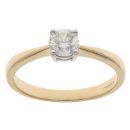 18ct Yellow Gold 0.50ct Diamond Solitaire Ring