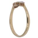 14ct Yellow Gold 0.25ct Brilliant Cut Diamond Trilogy Ring