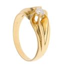 18ct Yellow Gold 0.35ct Diamond Signet Ring