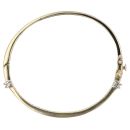 14ct Yellow Gold 2.50ct Diamond Bangle
