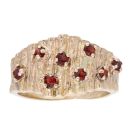 9ct Yellow Gold Garnet Fancy Ring