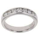 9ct White Gold 0.45ct Brilliant Cut Diamond Eternity Ring