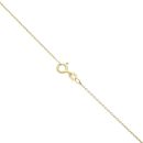 Gold Plated Silver Cubic Zirconia Cross Pendant And Chain 18"