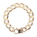 9ct Yellow Gold Curb Bracelet 9"