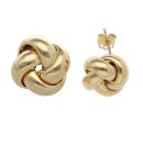 9ct Yellow Gold Knot Stud Earrings