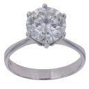 18ct White Gold 3.03ct Brilliant Cut Diamond Solitaire Ring