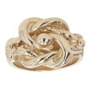 9ct Yellow Gold Plain Knot Ring