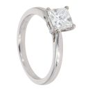 Platinum 0.90ct Diamond Solitaire Ring
