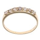 18ct Yellow Gold 0.50ct Brilliant Cut Diamond Half Eternity Ring