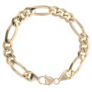 14ct Yellow Gold Figaro Bracelet 8.5"