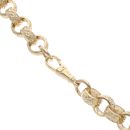 9ct Yellow Gold Patterned Belcher Chain 24"