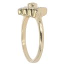 9ct Yellow Gold Cubic Zirconia Cluster Ring