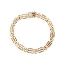 9ct Yellow Gold Gate Bracelet 7"