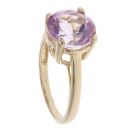9ct Yellow Gold Single Stone Pink Topaz Ring