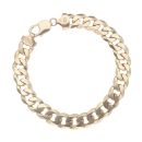 9ct Yellow Gold Curb Bracelet 8"