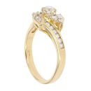 18ct Yellow Gold 0.70ct Diamond Cluster Ring