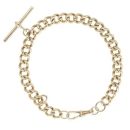 9ct Yellow Gold Albert T-Bar Bracelet 8"