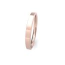 9ct Rose Gold 2.5mm Soft Chamfered Edge Wedding Band