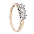 9ct Yellow Gold 0.50ct Diamond Trilogy Ring