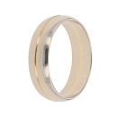 18ct Yellow Gold Line Patterned Wedding Band