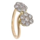 18ct Yellow Gold 0.85ct Daisy Cluster Ring