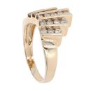 9ct Yellow Gold 1.00ct Brilliant Cut Diamond Cluster Ring