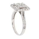 18ct White Gold 1.47ct Diamond Cluster Ring
