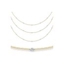 18 Carat 2-Colour Gold 92pt Diamond Chain